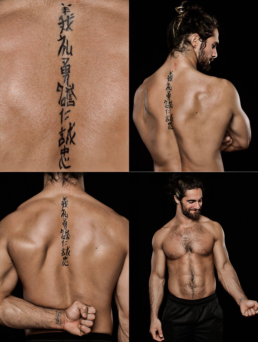 Mo_Hesham98's tweet image. Day 63..
#ThankYouSeth

義Integrity 
札Respect 
勇Courage 
桑Honour 
仁Compassion 
真Honesty 
案Loyalty 

For me that's the greatest &amp;amp; most inspiring tattoo ever, a GOATed one 🖤👑

I'm sure I'm gonna get it one day ✔️

Get well soon Seth, We really miss you 🙏🏻

#SethRollins
#WWE