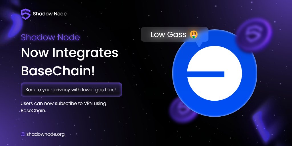 shadownodeVPN's tweet photo. 📣 Big Moves for #ShadowNode Community! 📣

We're excited to share a game-changing update for $SVPN! 🌟 
We've officially integrated with the #BASECHAIN, opening up new possibilities for all our users. 🌐🔗

🔹 What's New?
Now, you can purchase your $SVPN subscription using $ETH directly on the Base Chain. This fantastic development brings with it significantly lower fees, enhancing affordability and accessibility for our services. 💸🛡

🔹 Why It Matters?
Lower transaction fees mean more savings, making it easier than ever to secure your online activity without breaking the bank. Enjoy the same robust privacy and security you trust, now with even less overhead. 🚀💰

🔹 Looking Ahead
This is just the beginning! We're committed to continuously improving and expanding our offerings to meet your needs. Say goodbye to high transaction fees and hello to a new era of cost-effective, secure, and private internet access. 🔒✨

Thank you for your unwavering support and enthusiasm. Keep an eye on more updates and innovations from #ShadowNode. 
Let's keep pushing the boundaries of online privacy together! 🌍🔥

$SVPN #BaseChain #Ethereum