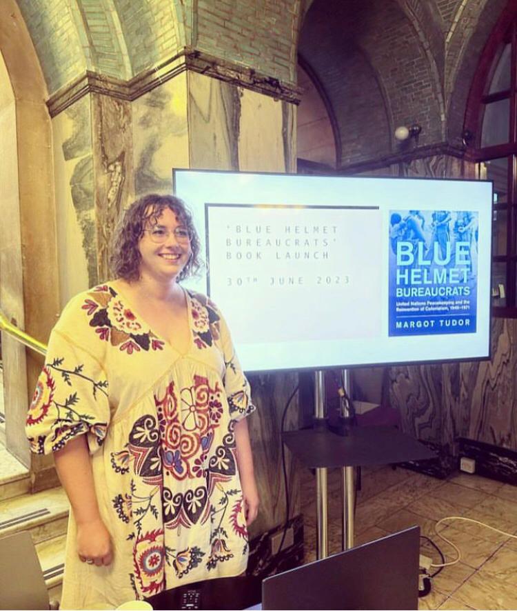 Dr Margot Tudor (@margottudor) on Twitter photo ✨v excited and surprised to find out that my book - Blue Helmet Bureaucrats: United Nations Peacekeeping and the Reinvention of Colonialism, 1945-1971 (<a href="/cambUP_History/">Cambridge University Press - History</a>) - has been shortlisted for the <a href="/RoyalHistSoc/">Royal Historical Society</a> 2024 Gladstone Book Prize✨ ✨v excited and surprised to find out that my book - Blue Helmet Bureaucrats: United Nations Peacekeeping and the Reinvention of Colonialism, 1945-1971 (<a href="/cambUP_History/">Cambridge University Press - History</a>) - has been shortlisted for the <a href="/RoyalHistSoc/">Royal Historical Society</a> 2024 Gladstone Book Prize✨