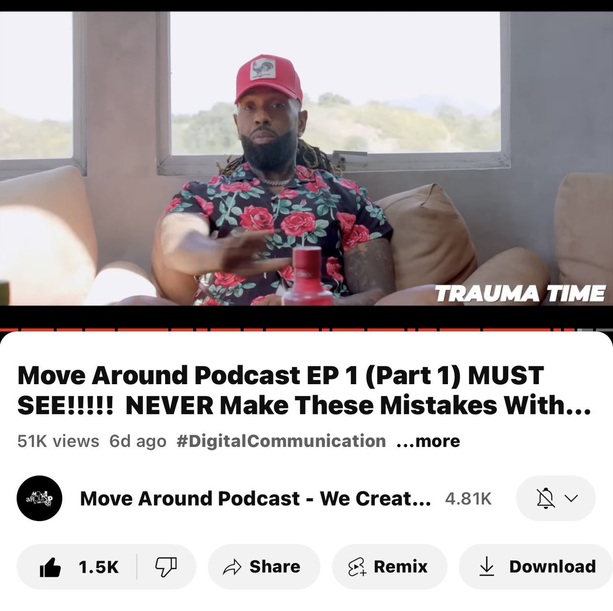 islandgodverb's tweet image. we started with no subs …. the day of the show we had 800 subs … after the show the first day .. 2500 subs … now we have 4800 subs … and our first show did  over 50k…. THE MOVE AROUND POD IS THE NEXT UP … tonight we drop at 6pm central with a very good show!