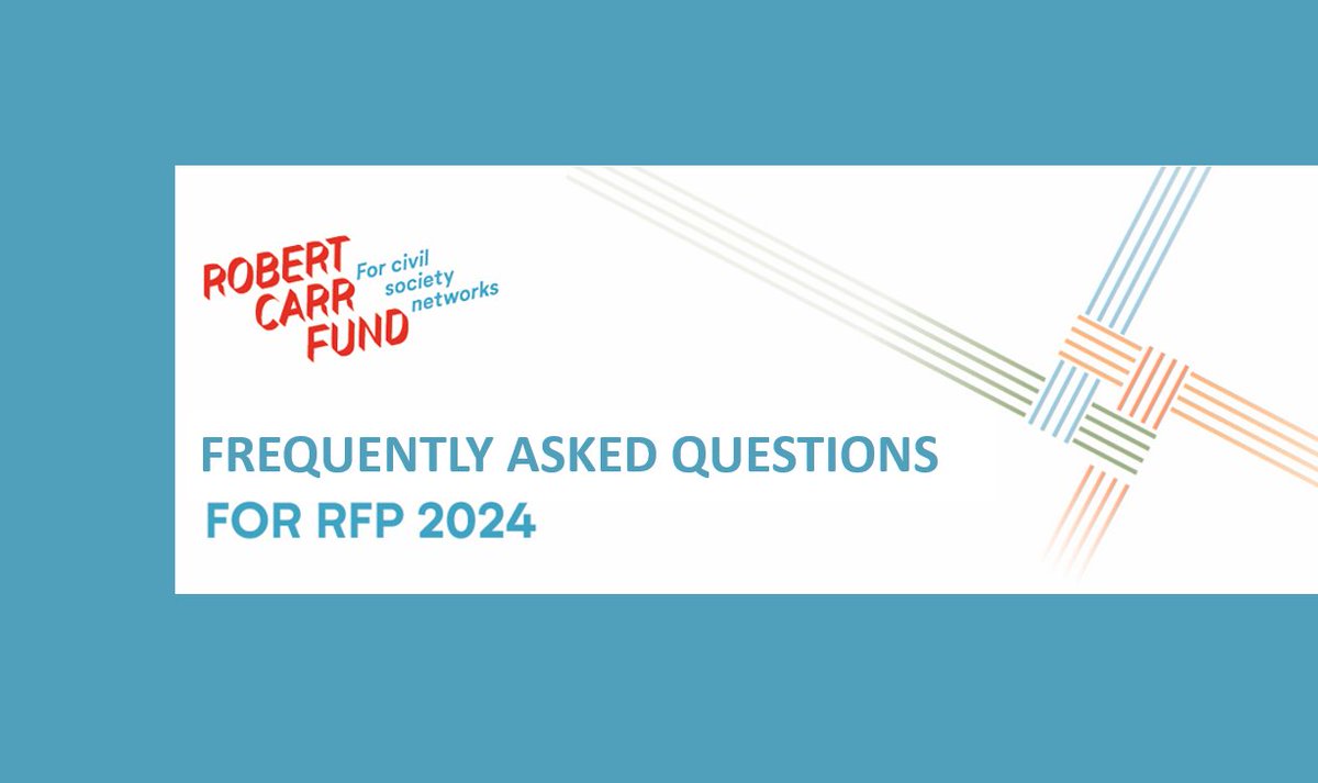 RobertCarrFund's tweet photo. 🌟Request for Proposals 2024
See Answers to Frequently Asked Questions on application process and eligibility criteria here: https://t.co/wbBVFAiFYu

Apply for the RCF funding 2025-2027: https://t.co/WAmf1fjLfh

More questions? grants@robertcarrfund.org https://t.co/VUmQdyThQj