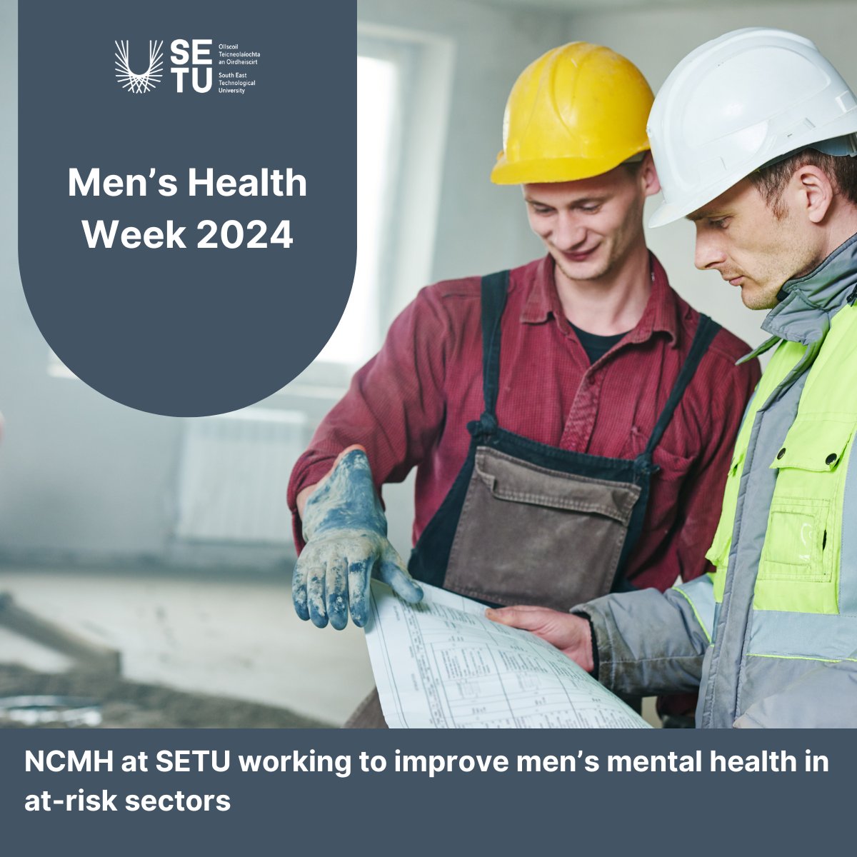 SETU_Research, Innovation and Impact (@setu_research) on Twitter photo It's International Men's Health Week- a perfect time to focus on the research projects being done at SETU's National Centre for Men's Health (NCMH) to improve the mental health of men working in at-risk sectors. 
setu.ie/news/setu-rese…
#SETUResearch #SETU #MentalHealth It's International Men's Health Week- a perfect time to focus on the research projects being done at SETU's National Centre for Men's Health (NCMH) to improve the mental health of men working in at-risk sectors. 
setu.ie/news/setu-rese…
#SETUResearch #SETU #MentalHealth