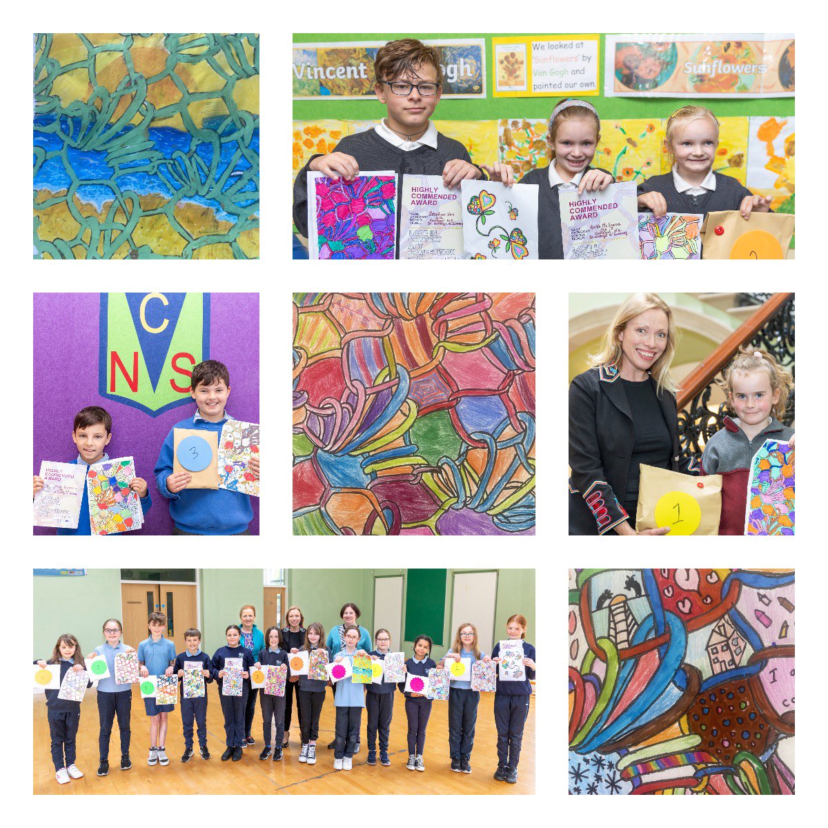 EU_TRACtion's tweet photo. Primary school children responded innovativelyto traditional costume designs and motifs during the recent exhibition (7-20 May). 288 entries were received from local schools. The organiser was @KathrynMcS @ATUStAngelas. #textileart#designprocess https://t.co/zqH0Sz5rLQ