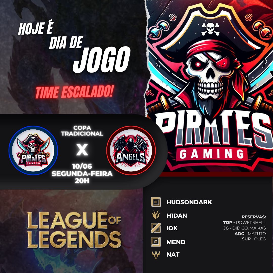 É hooooooje rapaziada!!! Hoje começa a Copa Tradicional na <a href="/EmpoligaVP/">Empoliga VP</a> e já temos confronto marcado às 20h contra a @BlueAngelsGG