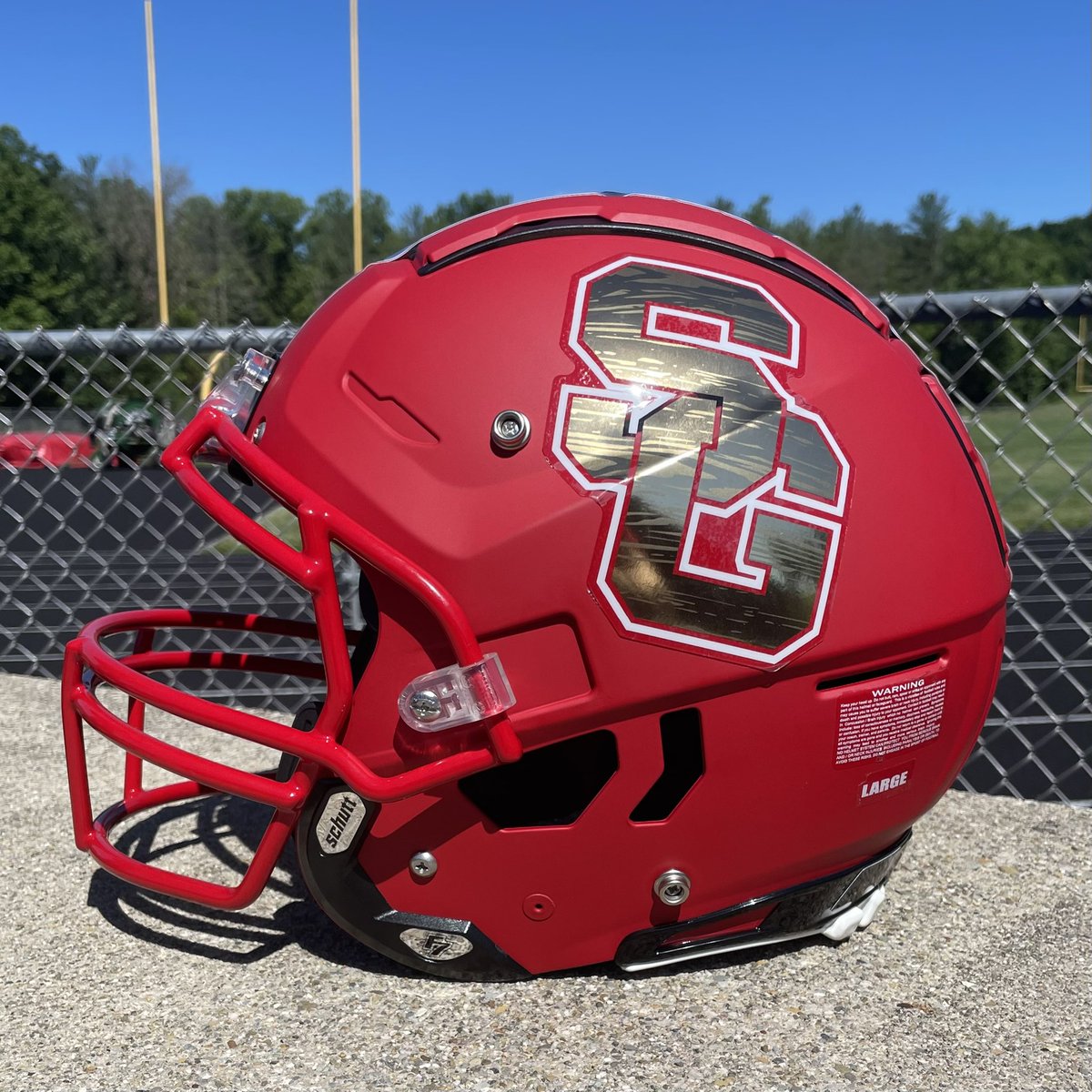 CoachBMorrow's tweet photo. 2024 Helmet‼️

➡️ Thank you @97_sports for the decals https://t.co/MQc32wc7KH