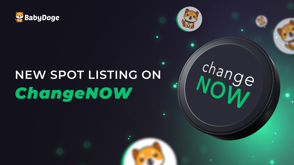 BabyDoge's tweet photo. ❗️ NEW LISTING: BabyDoge is now listed on ChangeNOW with a BTC pair!

ChangeNOW, a leading non-custodial exchange, supports over 400 cryptocurrencies and 13,000 trading pairs, making it one of the largest and most versatile platforms available. With no exchange limits and the ability to swap any supported cryptocurrencies instantly, @changenow ensures a seamless trading experience for everyone. 

This listing boosts BabyDoge’s visibility and accessibility, allowing more users to trade BabyDoge with BTC effortlessly. Check out the new pairing and enjoy fast, secure transactions!

Trade now: https://t.co/sKf4Gxefhf

Thank you for your continuous support, BabyDoge Army! 🐶✨