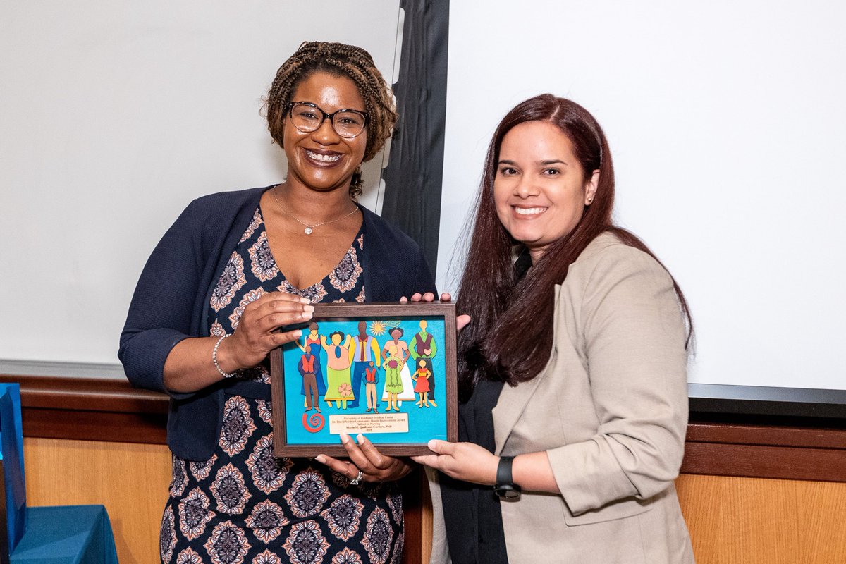 URochester School of Nursing (@uofrson) on Twitter photo .<a href="/Dr_MQuinones/">Maria Quiñones, PhD</a> received the Junior Faculty Award in honor of her work to reduce health disparities among middle-aged and older Latino dementia caregivers through her research, and her leadership in the Rochester Roybal Center for Social Ties & Aging Research. .<a href="/Dr_MQuinones/">Maria Quiñones, PhD</a> received the Junior Faculty Award in honor of her work to reduce health disparities among middle-aged and older Latino dementia caregivers through her research, and her leadership in the Rochester Roybal Center for Social Ties & Aging Research.