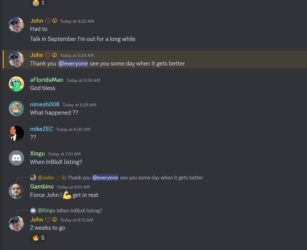 AxGx6's tweet photo. @john_justgo aka Koinvx aka Crypthawk aka Hodlwithstyle is taking a "break" due to anon calling him out on his many scams. If you notice at the bottom, he claims @InBloXNetwork listing is in 2 weeks. I guarantee it will not happen. Keep up the good work anon! https://t.co/1nB2wcCpKG