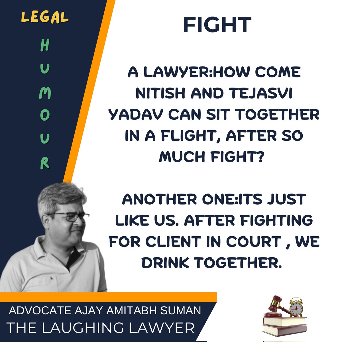 advajayamitabh's tweet image. Fight #LegalHumour #LegalJokes #LawyersJokes #CourtRoomJokes #LegalFun #AdvocatesJokes #LawyerAndJudge #LawyersFun #TheLaughingLawyer #AdvAjayAmitabhSuman