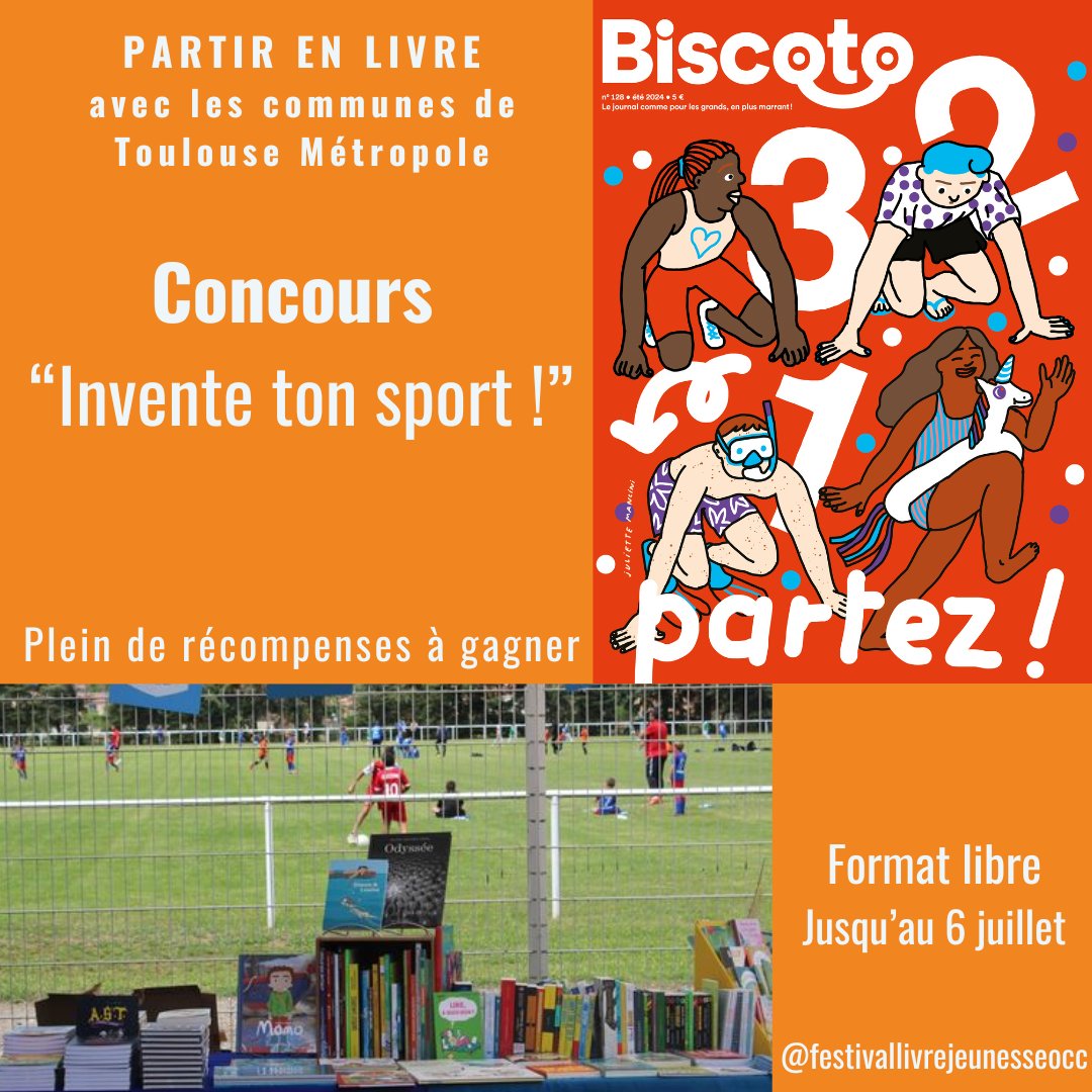 [JEU CONCOURS]
Qui joue, à quoi, qui gagne ? C’est l’artiste qui décide ! Jusqu’au vendredi 5 juillet, sur format libre, envoyez-nous vos meilleurs dessins, peintures, BD pour nous faire découvrir un nouveau sport tout droit sorti de votre imagination.