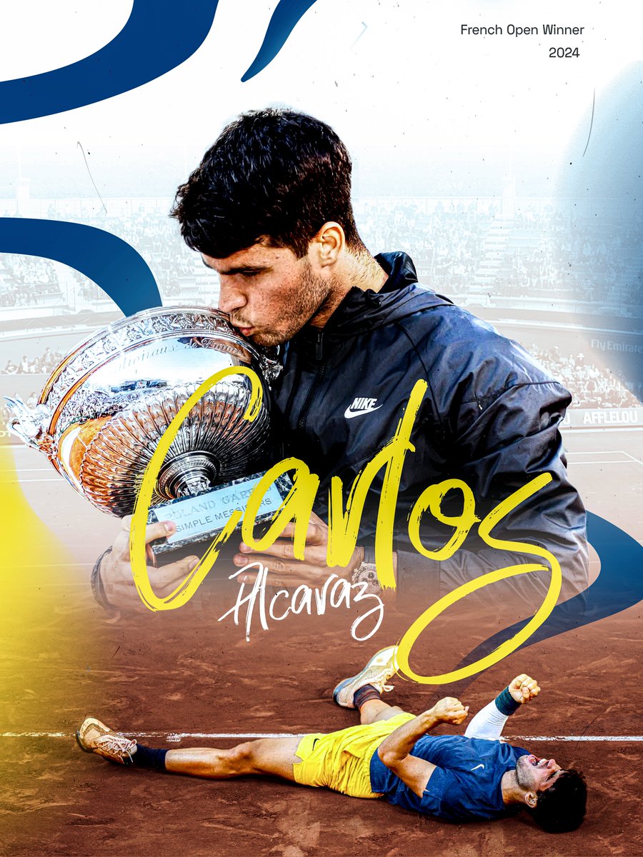 Carlos Alcaraz 🏆
[French Open Winner]