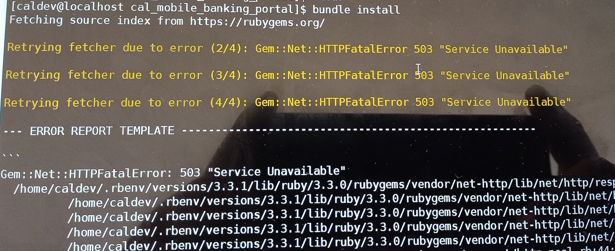 efocoder's tweet image. Rails people, I am stagnant. Checked status.rubygems.org and LCY is under maintenance.

Is there a way I can switch to a different node?
@excid3 @rails @railsconf  @kwesi_dadson