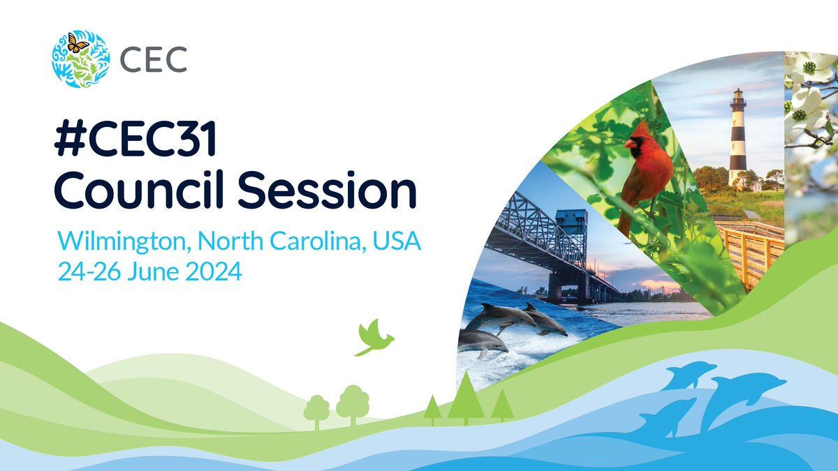 📝Don’t miss #CEC31! The annual <a href="/CECweb/">Commission for Environmental Cooperation</a> Council Session &amp; JPAC Public Forum will take place 📌 24-26 June!

Join us &amp; North America's environment leaders as we advance #EnvironmentalJustice

Register now:
👉 cec.org/events/cec31/
