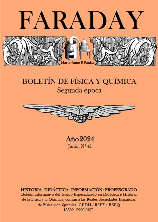 Acaba de salir el último número de Faraday: Boletín de Física y Química, con informaciones sobre historia y didáctica de estas ciencias. ¡Muchas gracias a todos los colaboradores!
Acceso gratuito: short.upm.es/5ituh
