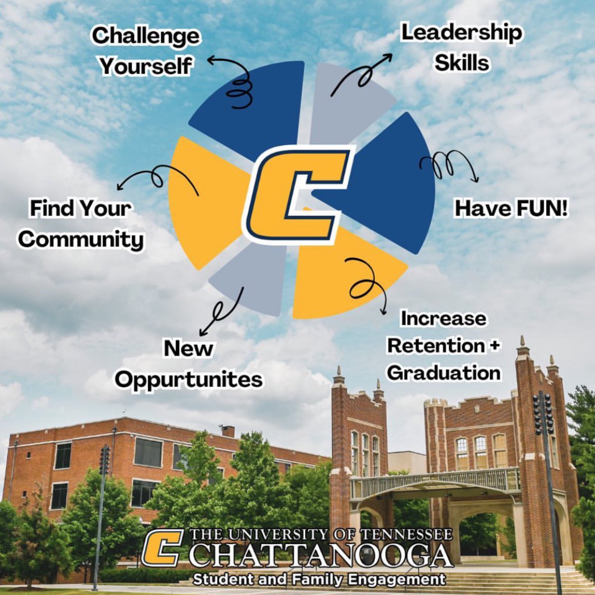 UTCLeadership's tweet image. Why should I get engaged on-campus &amp;amp; in the #CHA Community? I’m glad you asked! See ⬇️ #utcmocs ! We would be happy to help you match your interests, curiosities, &amp;amp; talents. #utcleadership #utcliveon #gomocs #utc28 #utc27 #utc26 #utc25 #explore #discover #connect #achieve