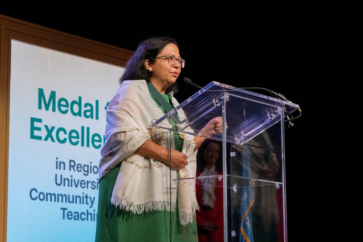 2024 Medal for Excellence recipient Dr. Sapna Das-Bradoo believes in the transformative power of education. Watch her Academic Awards Celebration speech to learn more about the <a href="/NSURiverHawks/">Northeastern State</a> professor.
youtu.be/EtlGz-nPHhI?si…  #oklaed #ofeawards