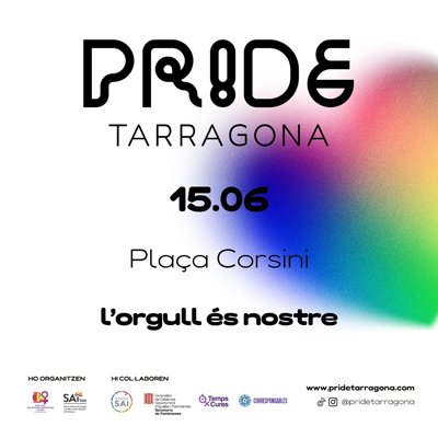 Tarragona celebrará el Festival Pride el próximo sábado 15  bajo el lema ‘L'Orgull és Nostre’, la Plaça Corsini será el epicentro del acontecimiento, entre otros tendremos las actuaciones de <a href="/RebecaMusic_SV/">Rebeca Music</a> <a href="/la_prohibida/">La Prohibida</a>  @Farga_oficial