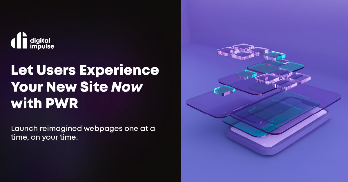 digimpulse's tweet photo. Get the most out of your new website without the long timeline. See how Progressive Website Replacement (PWR) helps you launch one piece of your new site at a time, so you can see results faster.

Learn more: https://t.co/RyQZI1uNRV https://t.co/SWP7zifgMD