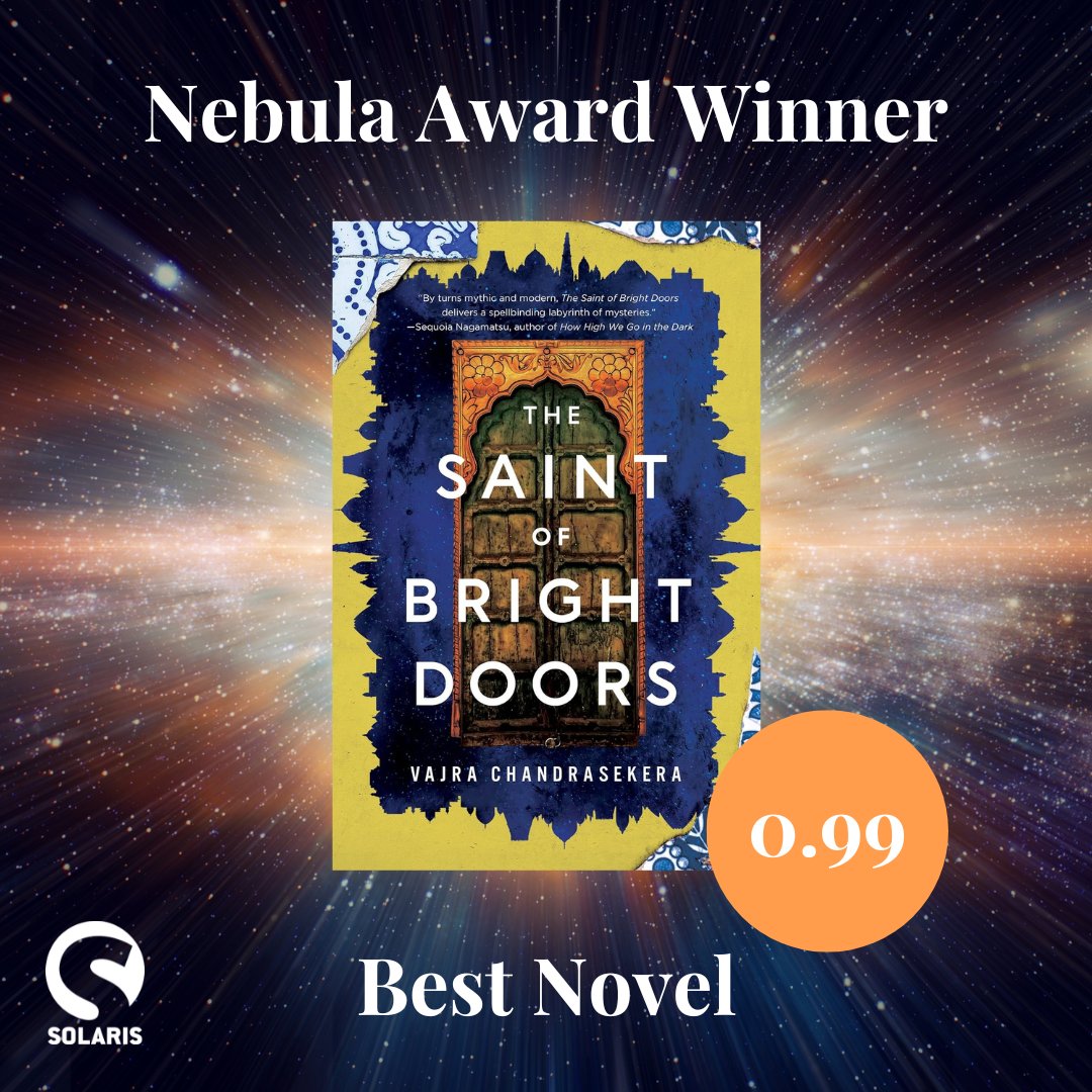 _vajra's tweet photo. In celebration of the Nebula win and the UK release for THE SAINT OF BRIGHT DOORS this week, Solaris is currently giving away the UK ebook at £0.99! If you're in the UK, grab it here instantly https://t.co/WZtaziMpk2 https://t.co/aLXZr7RkK3