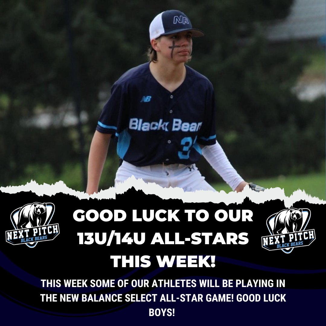 Goodluck to our 13u &amp; 14u Athletes at this weeks All-Star game!!