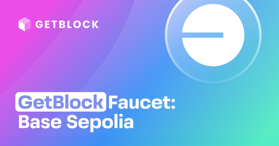 getblockio's tweet photo. Exciting Update! 

Base Sepolia Faucet is Available for Free on https://t.co/nERKWdeVV9

Get 0.1 Sepolia ETH a day and start creating your smart contracts with ease using GetBlock’s faucets! https://t.co/5OuSfeYY7e