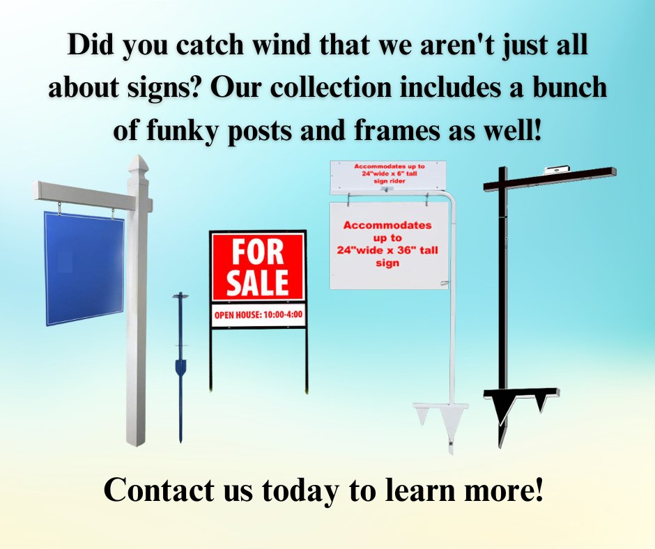BrantleyDesigns's tweet photo. We have more than signs. Check out our website to see all that we offer! #SignsBannersDecals #SignPosts #WeCanHelpYou https://t.co/Z2WJApoOm5