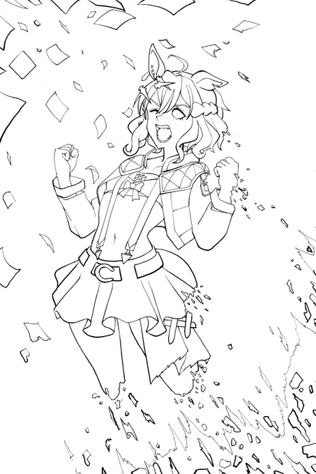 線画できた…! 