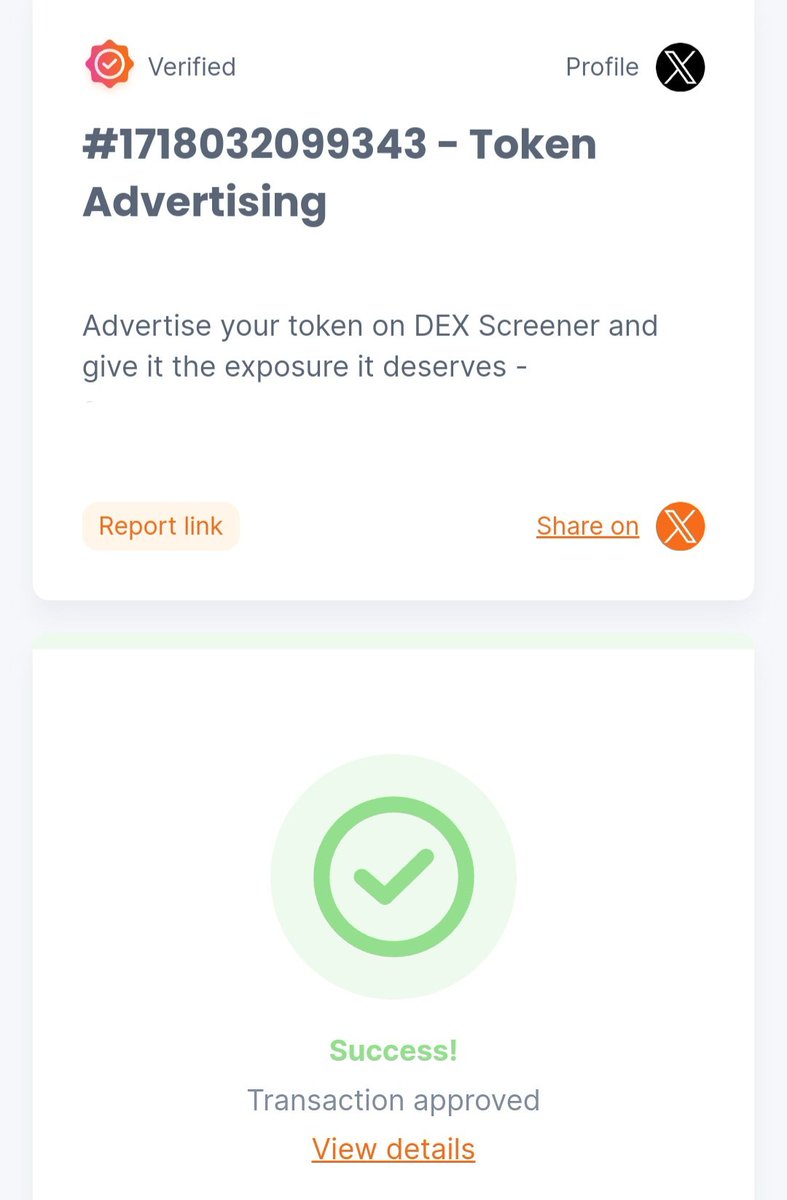 Oh sh*t, I just sent $7K worth of $SOL to another address.
Yes, you're right. The biggest ads on Dexscreener have been paid for, and we will get 400K views.🐸
I speak, I deliver.
Remember, at a 3M market cap, I will pay for a top 15 CEX listing.

$SOL $PEPE $SHIB #memecoin