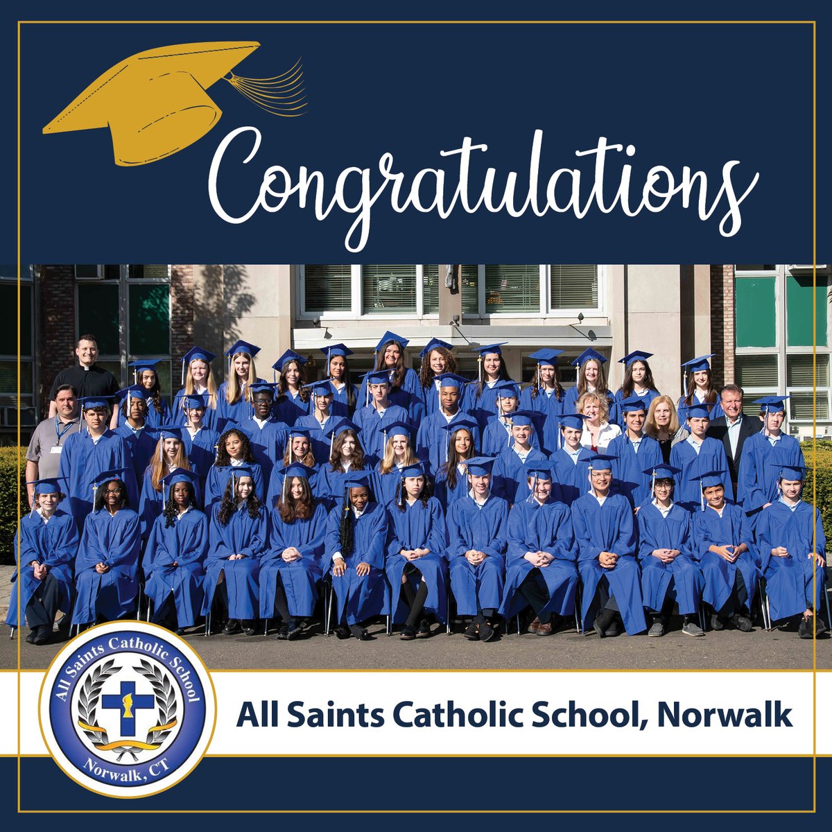 CathSchoolsDOB's tweet photo. As the school year comes to an end, we want to extend our heartfelt congratulations to each graduating class! To the #classof2024 at @ascsnorwalk, we send you off with many blessings for your next adventures! 💙 @Diobpt @BptSup @NorwalkHH @TheHourNews https://t.co/RsBRj9BvQ3