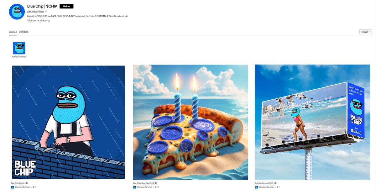 <a href="/BlueChipOnBase/">Blue Chip | $CHIP</a> always building …

zora.co/@bluechiponbase