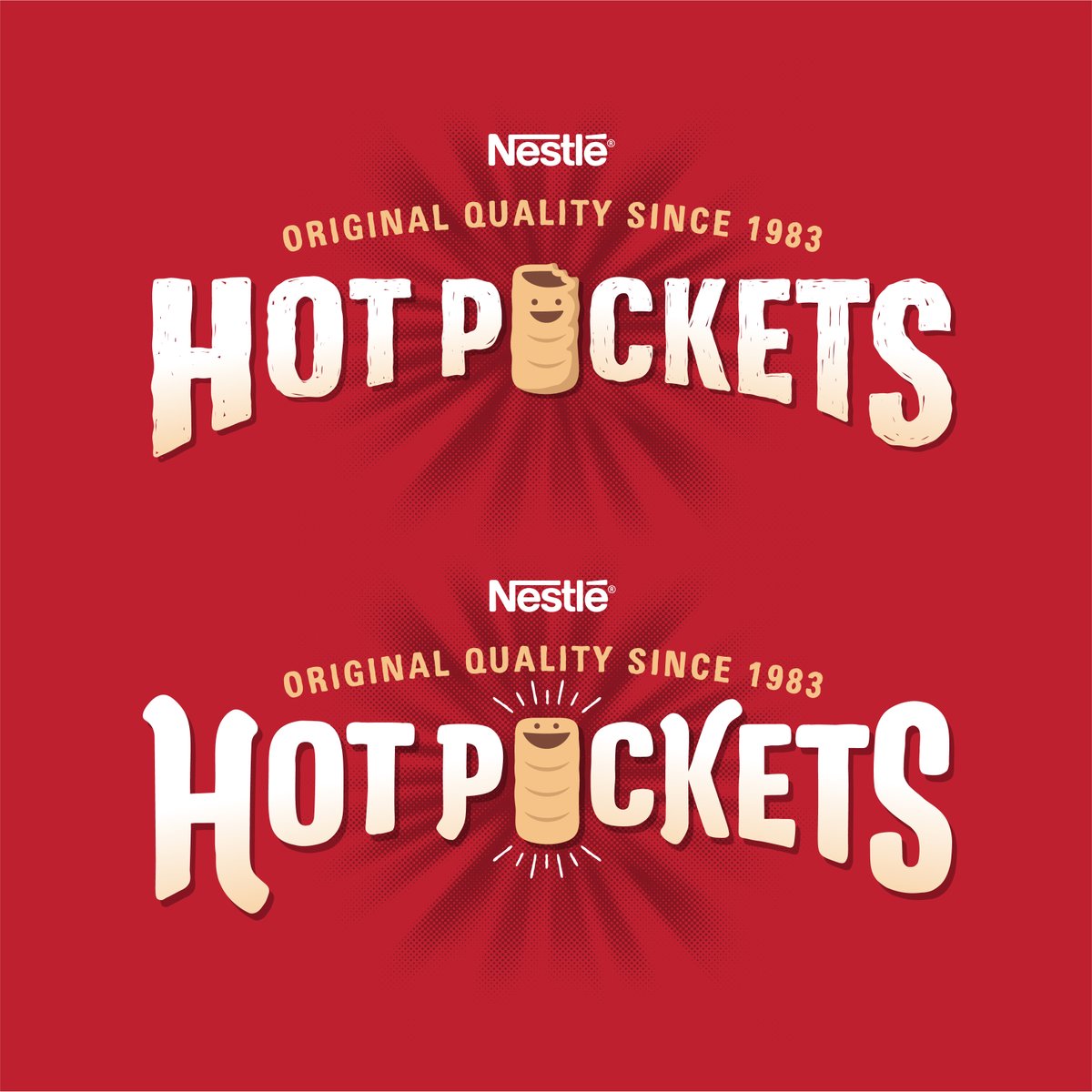 Vonster's tweet image. We help brands unlock new creative possibilities, such as our hand lettering for Nestle Hot Pockets. Discover more of our packaging design at glitschkastudios.com #handlettering #packagedesign