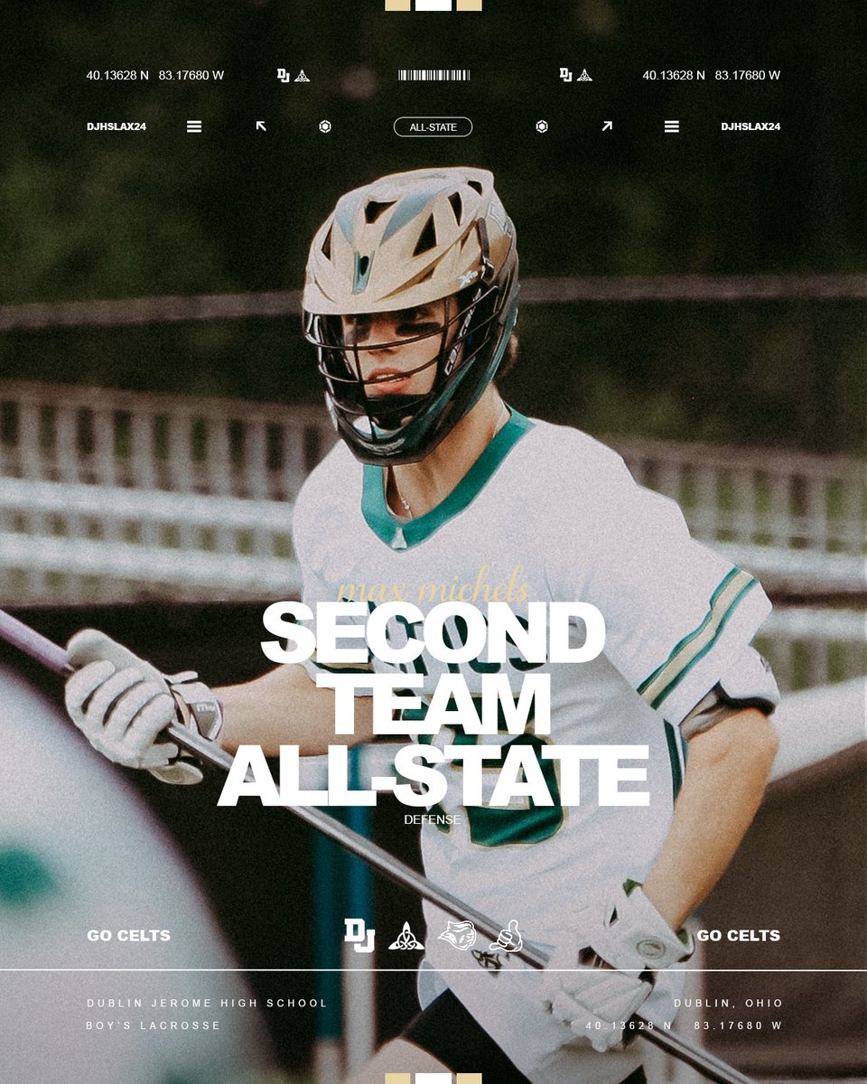 Congratulations to Max Michels on being named Second Team All-State!