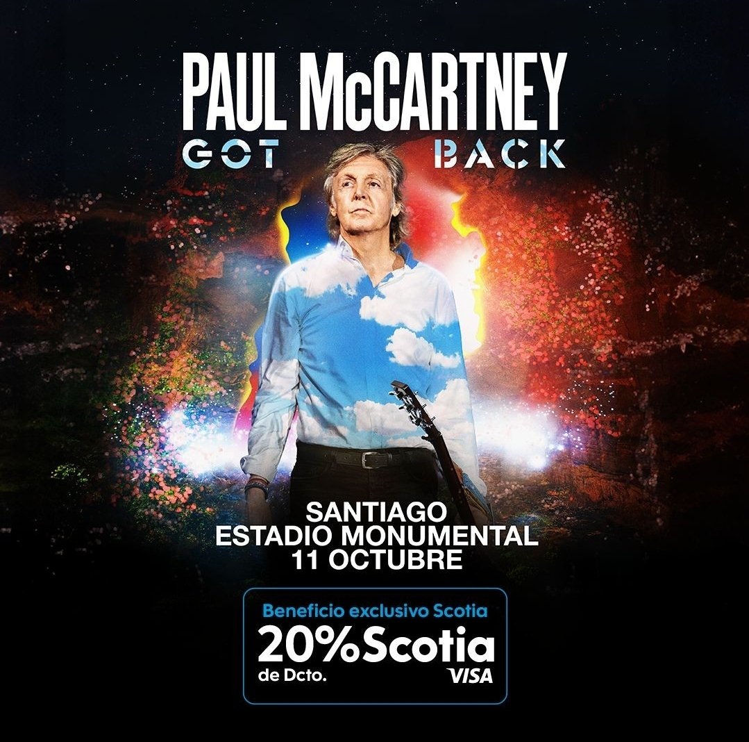 CONFIRMADO: #PaulMcCartney regresa a Chile con su gira GotBack Tour. Revisa acá toda la información, precios y detalles: nacionrock.com/paul-mccartney…
