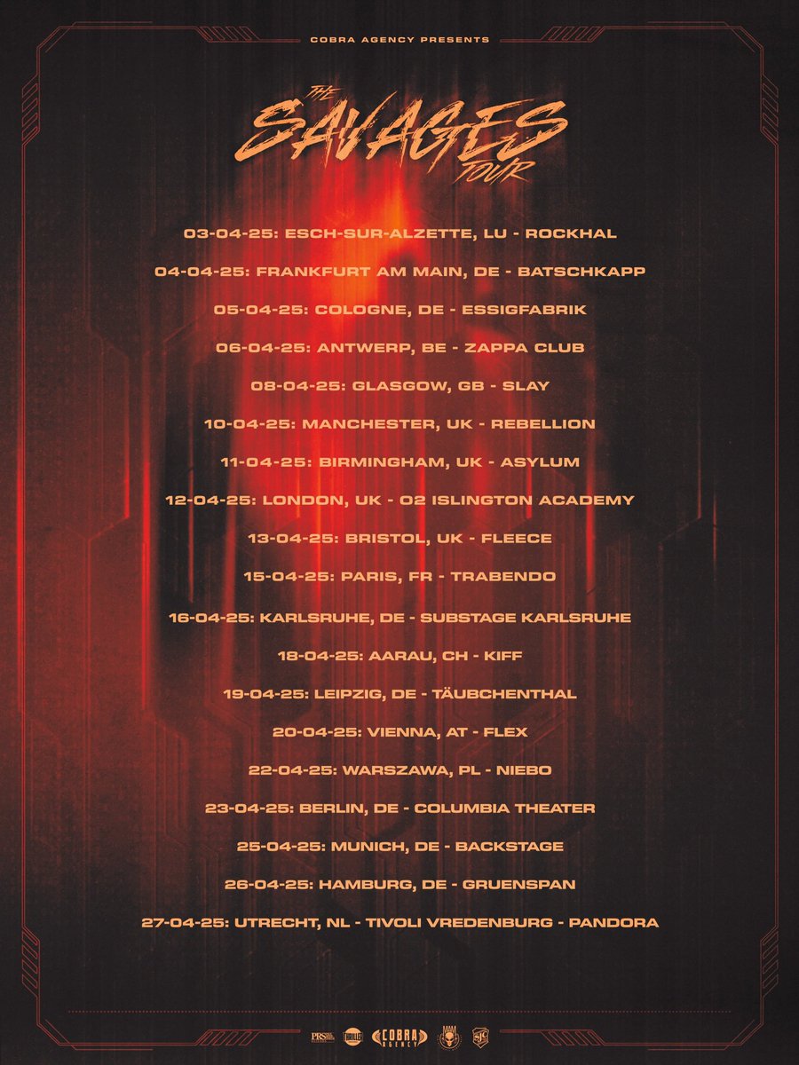 untiliwake's tweet photo. We are stoked to be coming back to Europe &amp; the UK in April w/ our friends in @CYB_TX &amp; @OFVIRTUE 🤘🔥

🎟️ Tickets on Sale 6/13 🎟️ https://t.co/jzU1ttKb8v