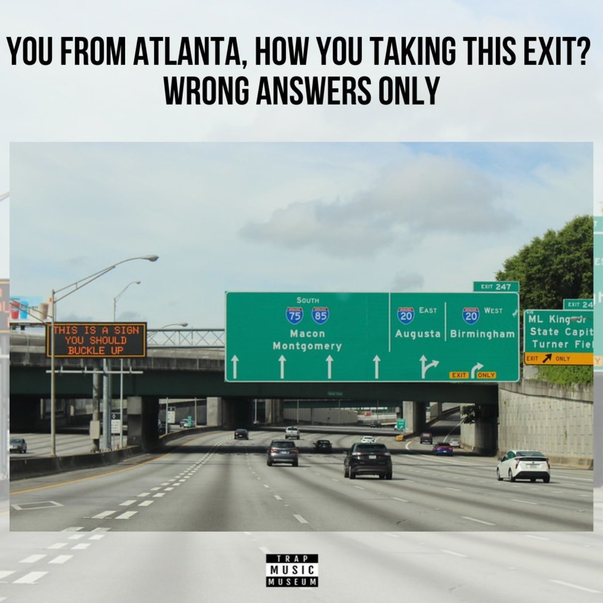 Wrong answers only 🚗💨⁠
⁠
#TrapMusicMuseum #atl #atlanta