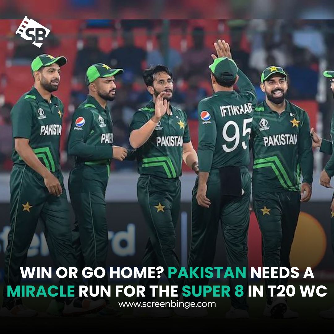 ScreenBinge's tweet photo. Is Pakistan OUT? 🇵🇰  Not quite! The fight for Super 8 gets interesting! They can still reach Super 8, BUT they need to win their remaining games &amp; hope for some favorable results. 

#T20WorldCup #Super8 #screenbinge #Cricket #t20USA #PCT #RoadtoSuper8 #WillPAKQualifyForSuper8 https://t.co/1aNpGccu5x