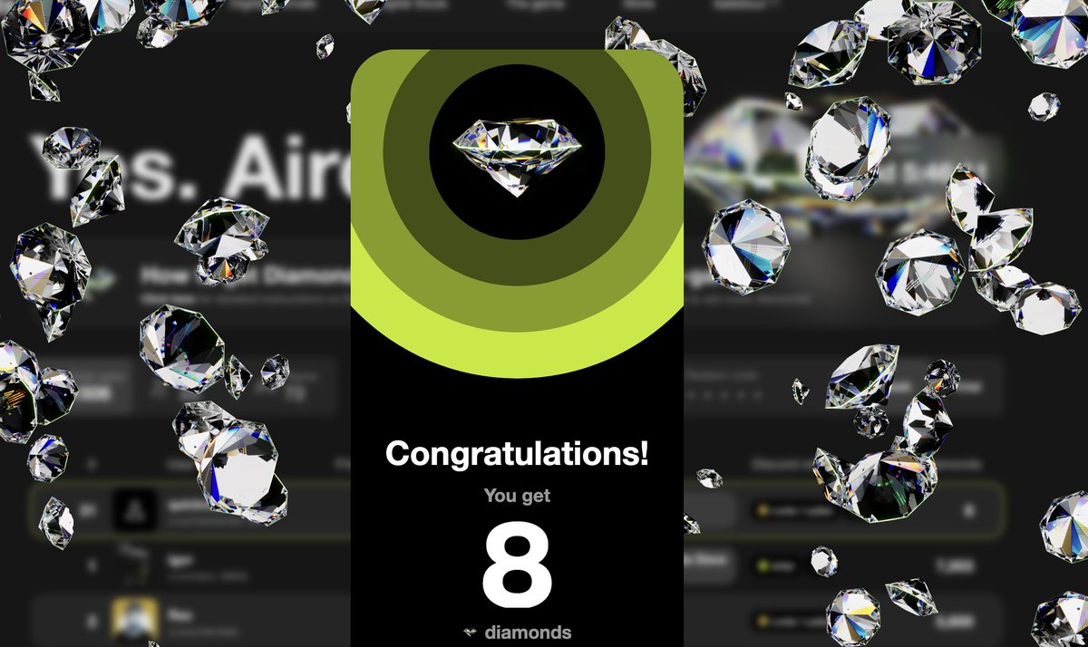 Just racked up 8 diamonds! 💎 Ready to outshine me? Dive into the race with @SoulsClubETH