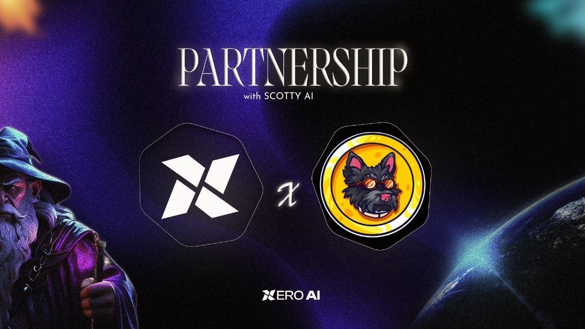 ScottyThe_Ai's tweet photo. 🚀 Exciting News! 🚀 Thrilled to announce the partnership between @ScottyAI and  $XEROAI 🌟 Combining forces in the realm of digital finance, blending ScottyAI's innovative blockchain tech with Xero AI's AI-driven analytics and stellar graphic design prowess. 🎨🖥️ Revolutionizing the future of cryptocurrency! 🚀🔗 #InnovationUnleashed