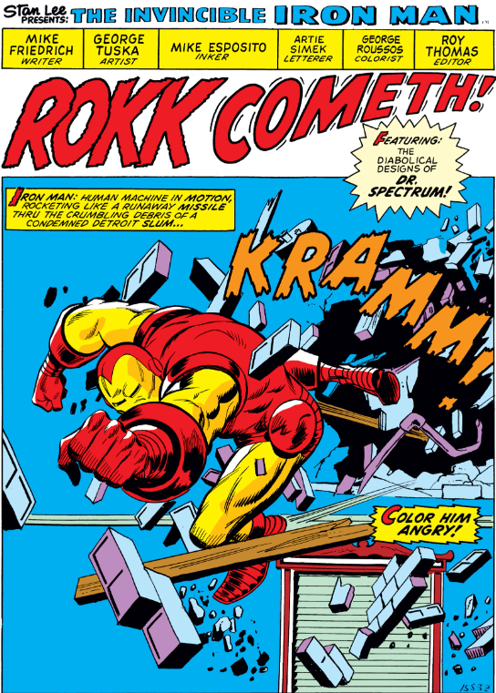 MarvelADay's tweet photo. #MarvelADay #IM64 Iron Man's adventures in Detroit continue! But what about that doozy of a cliffhanger from yesterday? Hang tight folks, all will be explained... - VA https://t.co/b9YAcVRCzU