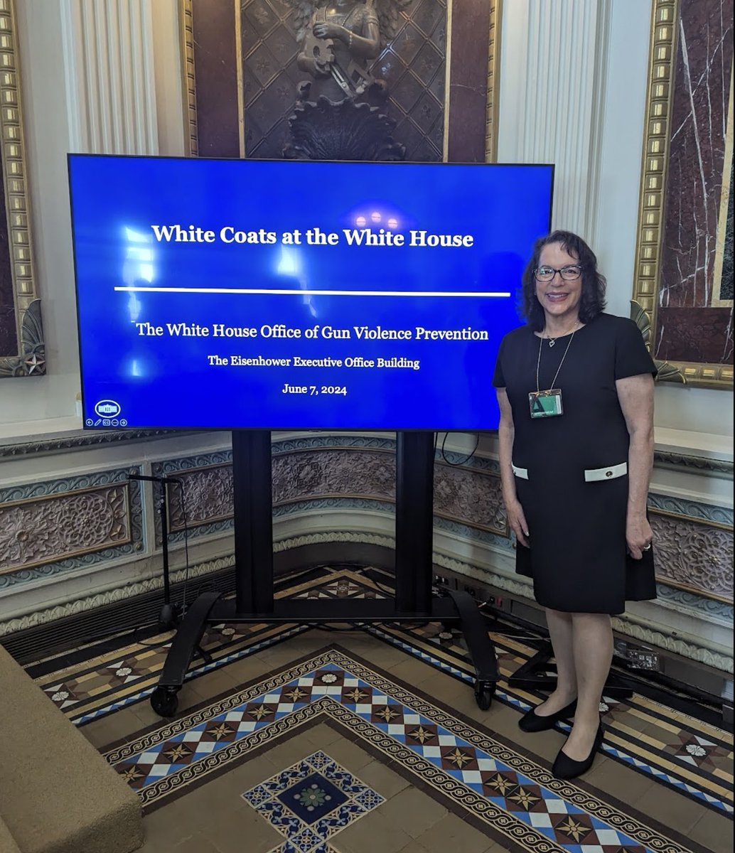Congratulations to Nurse Cogan who went to the White House Office of Gun Violence Prevention's convening! This important gathering brought together healthcare professionals to discuss gun violence as a critical public health issue and its impacts on our healthcare system.