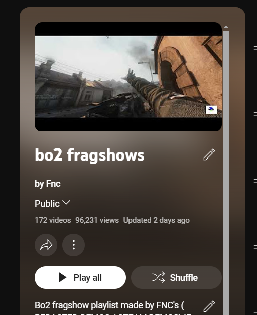 Thank you all  😍🥰

Make bo2 fragshows don't sleep we need sick demos for our next edits!

Link playlist
youtube.com/watch?v=pZTlWY…

P.s :

Remember if u made a new demo pls DM me so I can add it to the bo2 fragshow playlist thanks.