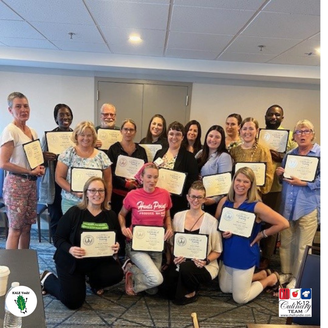 chefcyndie's tweet photo. Congratulations to all who attended and completed the final 2024 #ProduceSafetyU 🥬🍅
#kaleyeah #k12 #schoollunch https://t.co/qAMg7YsKzK