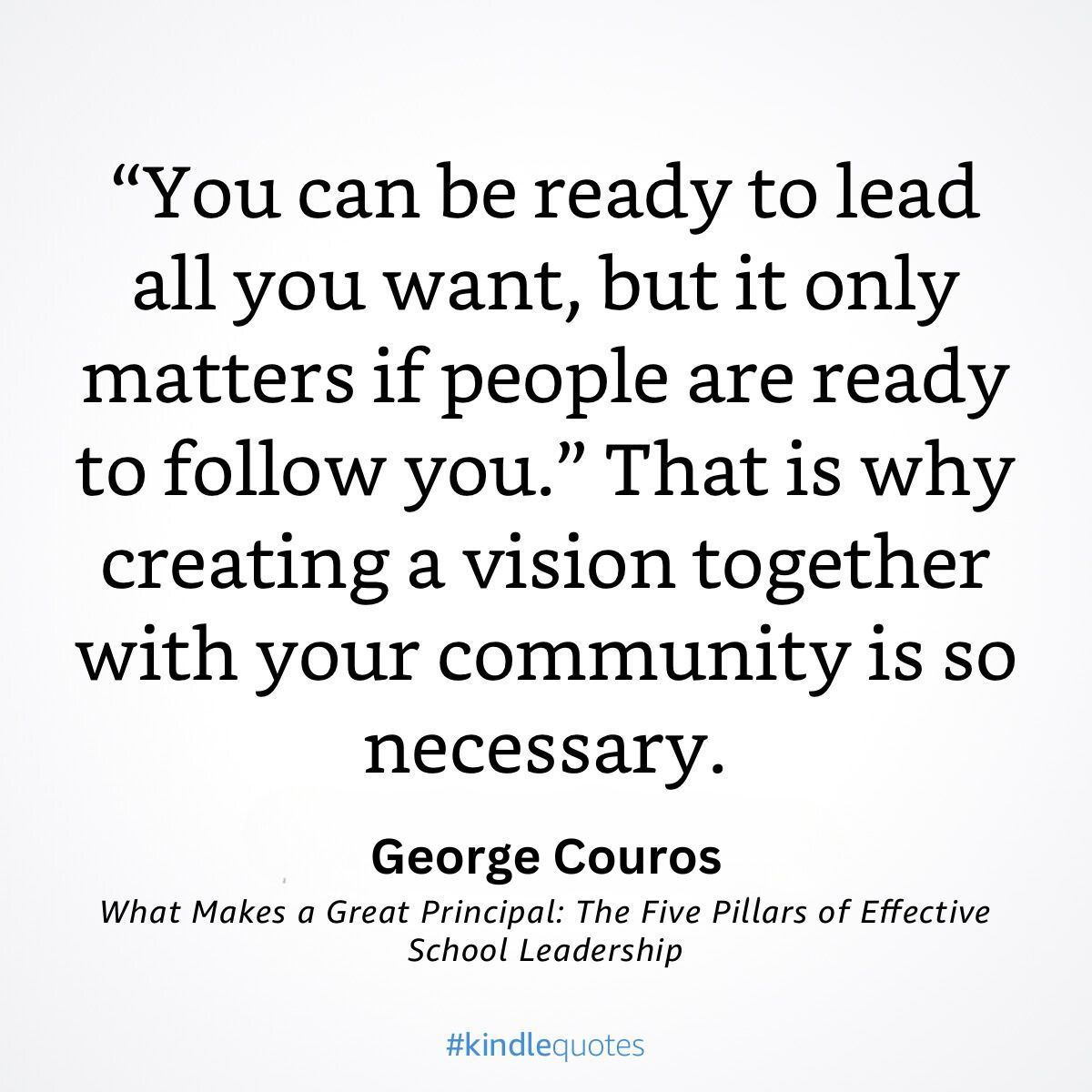 Being "ready" to lead is only one part of the equation. A vision for a school is more likely to come to fruition if it is something that is built together rather than in isolation.

More in #WhatMakesAGreatPrincipal buff.ly/4db67LF