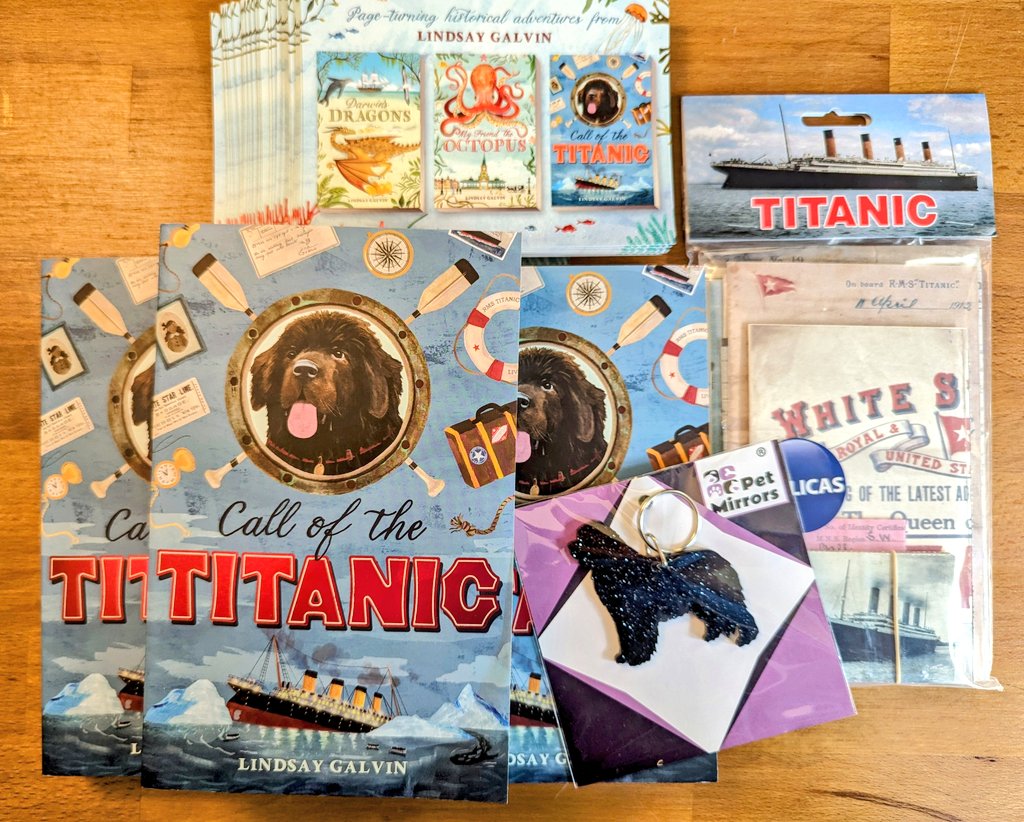 👇 Titanic giveaway 👇

🛟🚢 Call of the Titanic 🚢🛟 first birthday 🎂

To celebrate a year of doggy heroics, daring rescues, and mysterious sightings...

🚢3 signed copies 
🚢 resource pack
🚢 glittery Newfoundland dog keyring
🚢 Class set postcards

RT + tag another by 14/06