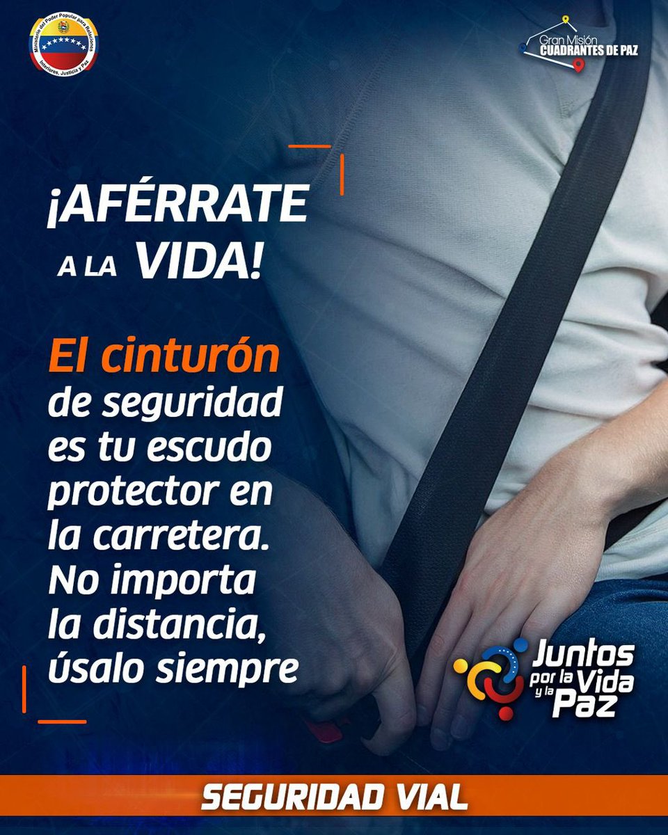 244Cicpc's tweet image. Al conducir nunca dejes de usar el cinturón de seguridad. 
#venezuelaJusticiaYPaz
#Nicotienelasriendas
