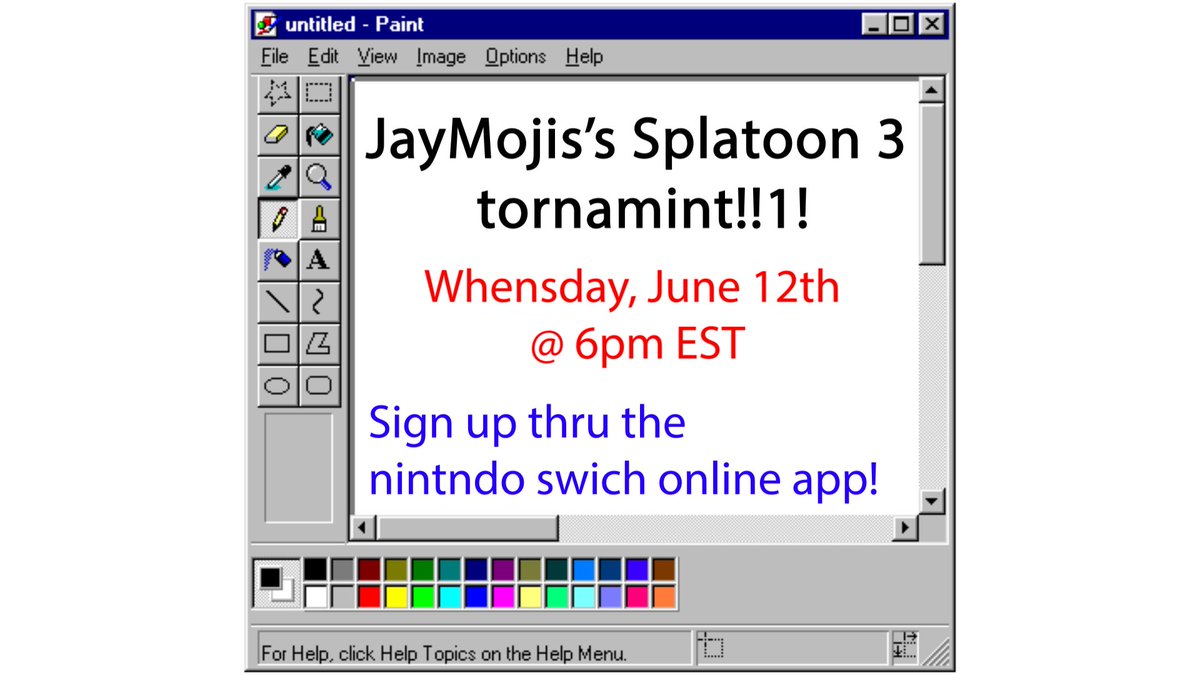 I’m hosting a 4v4 Splatoon 3 tournament this week!!! Sign up info below!!!