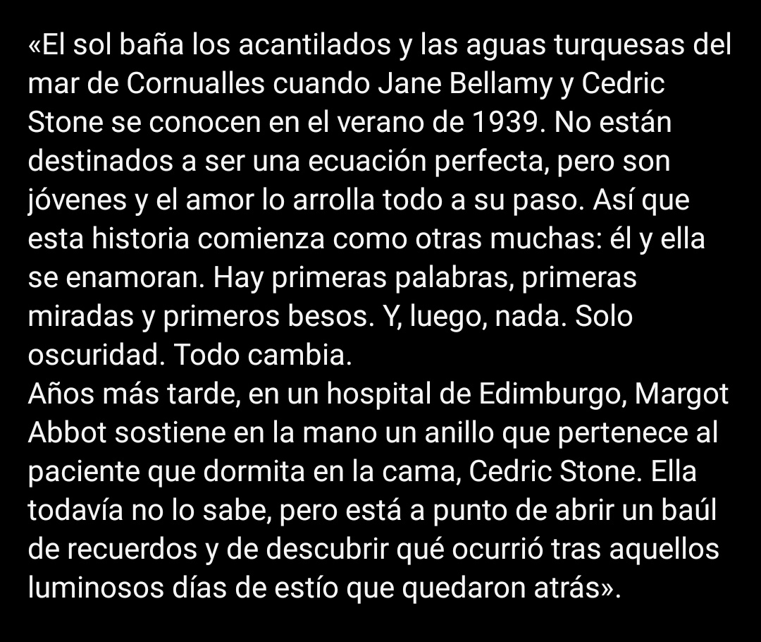 #QuedaráElAmor

⚠️ATENCIÓN⚠️

¡ALICE KELLEN VUELVE!

La autora de romance publicará el próximo 18 de septiembre una nueva novela que promete hacernos llorar. 

Una historia que comienza en las costas de Cornualles en 1939 y viaja hasta el frío de Edimburgo.