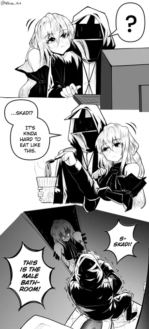 Clingy Skadi.

#Arknights #アークナイツ #明日方舟 