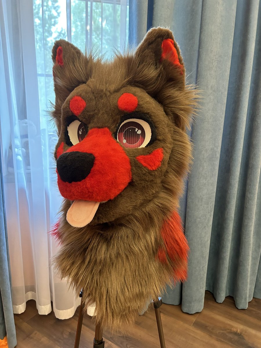 PAWNBARK's tweet photo. RED DOG FURSUIT FOR SALE!
No trades, payment plans are welcome!
HQ fursuit, comes with moveable eyelids and tongue, paws (any hand size, lined inside), tail(40cm/16 inches), head (lined inside, any head size, zipper, great vision and ventilation).
Asking 1050 usd!
would ❤️ rts! https://t.co/xi3wo5DuxC