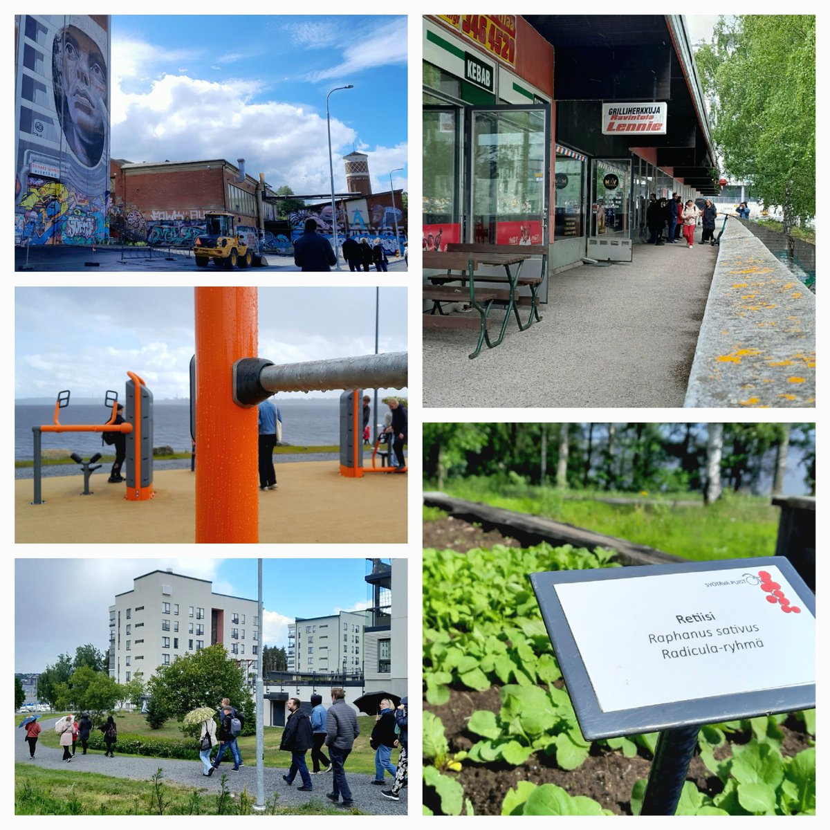 TREyleiskaava's tweet photo. #TREyleiskaava'n väki teki epävakaista säätä uhmaten iltapäivän tiedusteluretken Lentävänniemen suuntaan.
Löysimme muun muassa tiivistyvää ratikkakaupunkia, autenttista lähiömeininkiä sekä virkistyksen ja viljelyn uusia mahdollisuuksia.
#Tampere #TYHY https://t.co/CNbd80Z85B